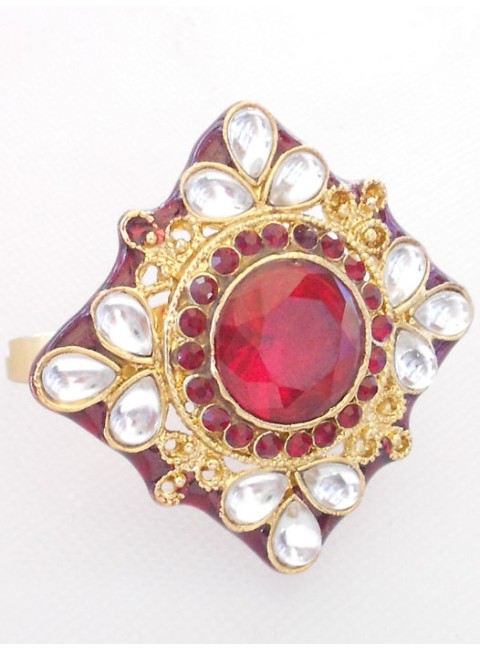 Kundan Finger Ring